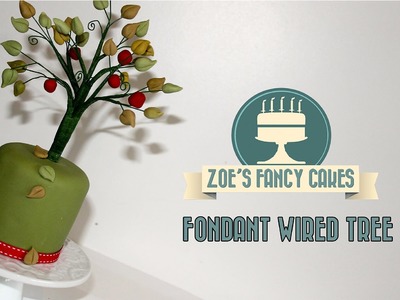 How to make a fondant wired tree cake decorating How To Tutorial Zoes Fancy Cakes