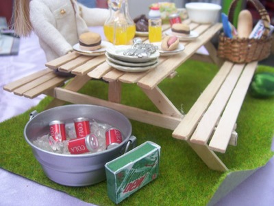 How To Make A Miniature Dollhouse Picnic Table