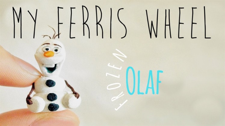 How to make a miniature Olaf out of polymer clay (Frozen)