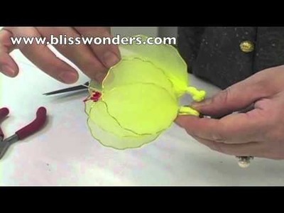 How To Make Nylon Flowers 06 (Hibiscus) blisswonders.com