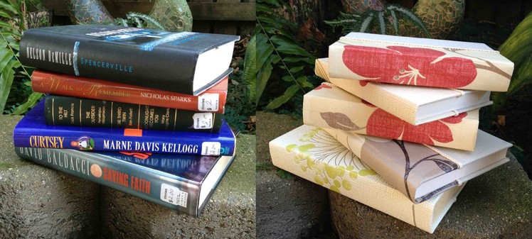 How to re-cover hardcover books for home decor