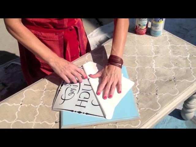 How To Use Vinyl Lettering As A Stencil