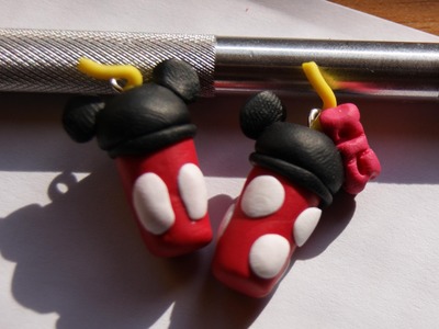 Mickey and Minnie Mouse Tumbler: Polymer Clay