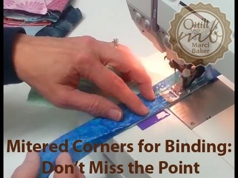 Mitered Corners for Quilt Binding: Don't Miss the Point