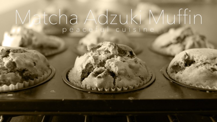 [No Music] How to make Matcha & Adzuki beans Muffin