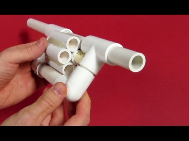 PVC Blowgun Revolver - Six Shooter - How to make a Blowgun