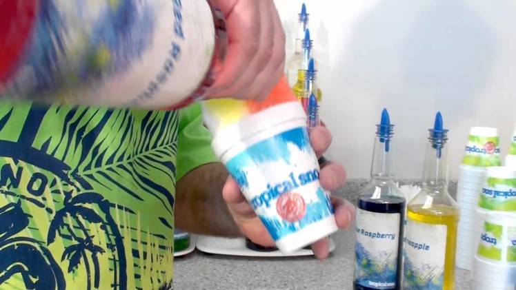 Tropical Sno - How to pour flavors to make a perfect Hawaiian Shaved Ice