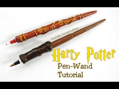 Tutorial: Harry Potter Wand Pen Polymer Clay Tutorial Harry Potter's Wand. Arcilla Polimérica