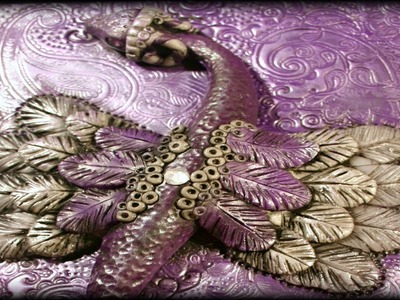 Tutorial: Polymer Clay Dragon Fantasy Art Tile.Journal Cover | Velvetorium