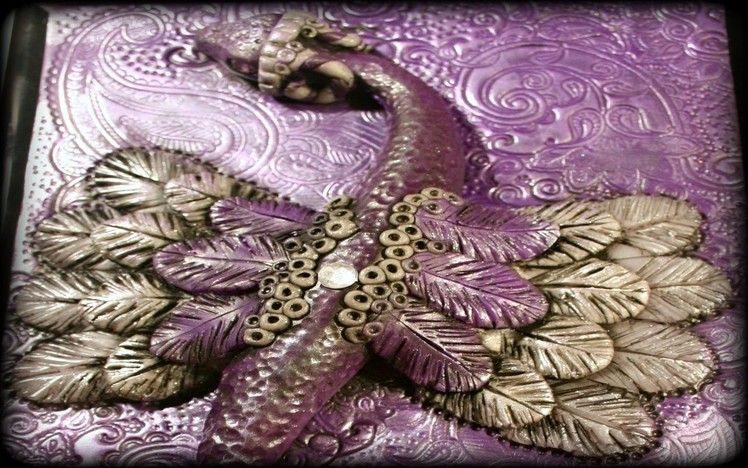 Tutorial: Polymer Clay Dragon Fantasy Art Tile.Journal Cover | Velvetorium