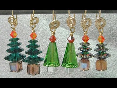 Christmas Tree Earrings Video Tutorial