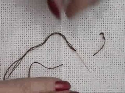 Cross Stitch and how to make the knot