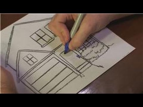 Drawing Lessons : How to Draw a Christmas House