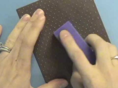Embossing with Cuttlebug (Swiss Dots)