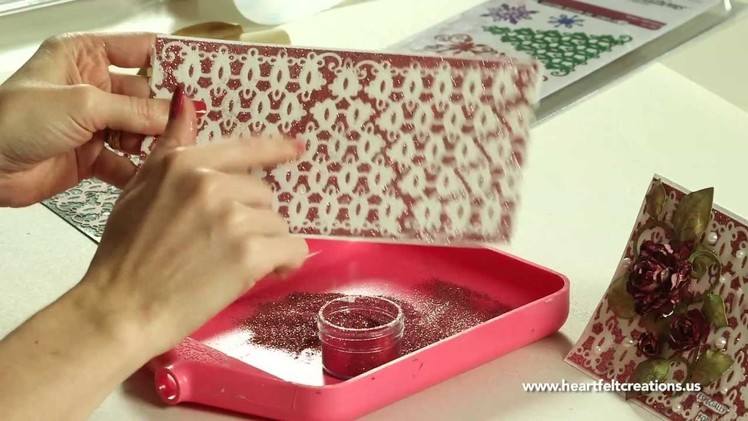 Heartfelt Creations Creating Lace With Christmas Trees