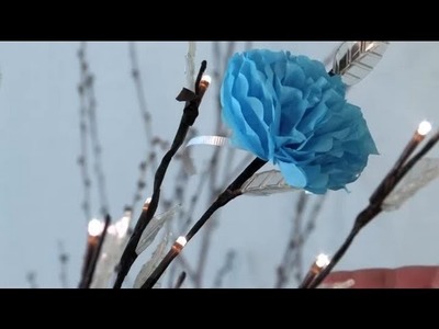 How to Decorate a Wedding Shower With Tissue Paper Flowers : Festive Decorations