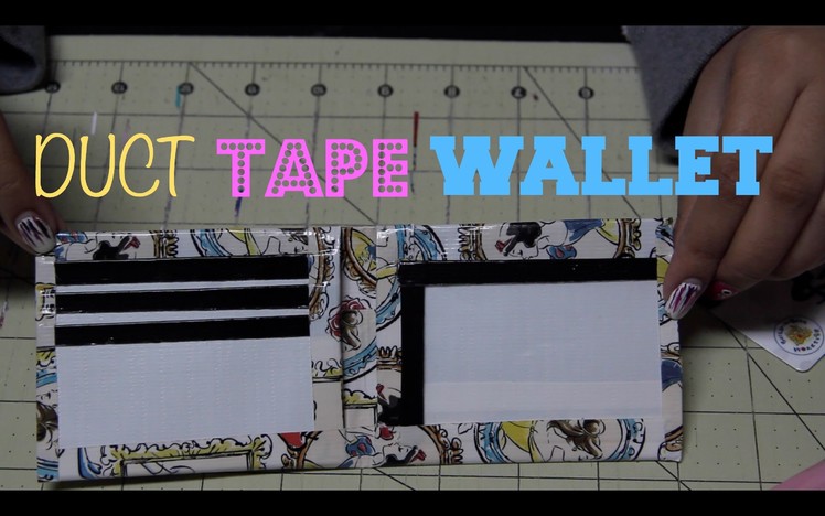 How To Make a Duct Tape Bi-fold Wallet with ID plastic!!