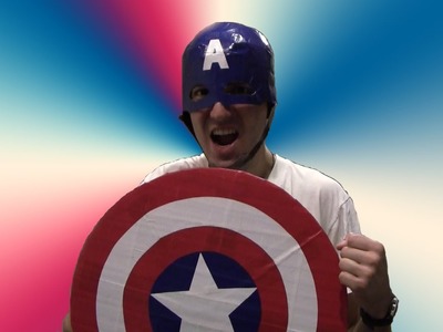 How to make a Duct tape Captain America shield!