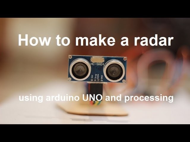 How to make a radar using arduino UNO and processing