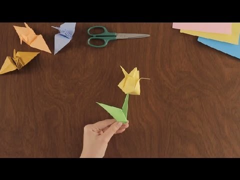 How to Make an Origami Flower: Part 1 : Simple & Fun Origami