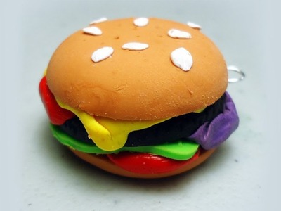 How to make polymer clay hamburgers. cheeseburgers - EP