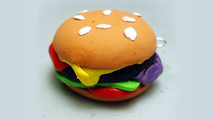 How to make polymer clay hamburgers. cheeseburgers - EP