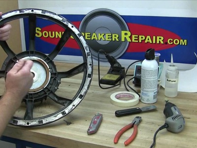 How to recone and repair a speaker or woofer with a Pro Parts recone kit