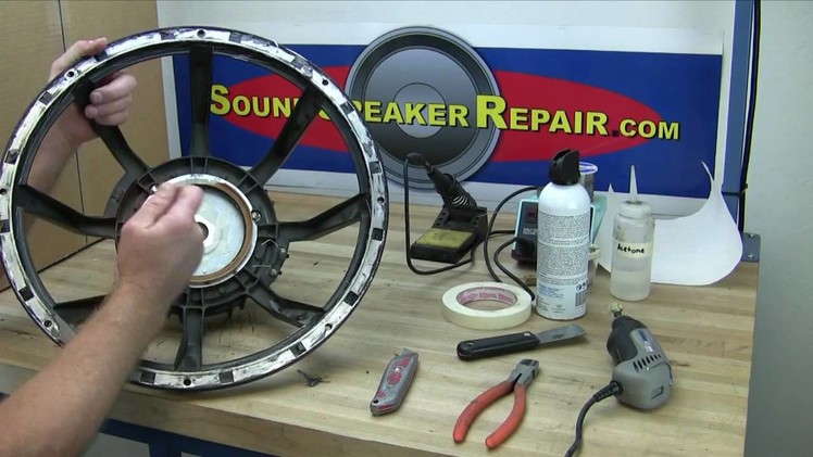 How to recone and repair a speaker or woofer with a Pro Parts recone kit