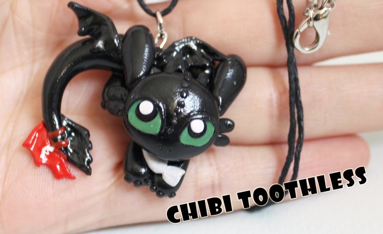 How to Train Your Dragon- Toothless Night Fury Dragon Polymer Clay Tutorial