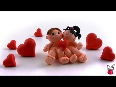 LET'S CLAY. How to make polymer clay VALENTINE