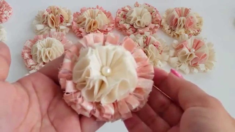 LUSCIOUS Shabby Chic Flowers! Very Soft, Fluffy, and Dimensional.