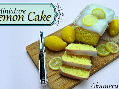 Miniature Lemon Cake and whole lemons - Polymer Clay tutorial