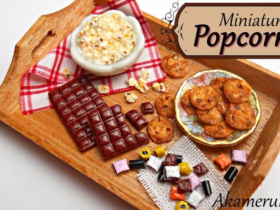 Miniature Popcorn - Polymer clay tutorial
