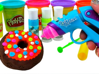 Play Doh Vinci How To Make Dippin Dots Donuts Surprise SpongeBob Hello Kitty Louie
