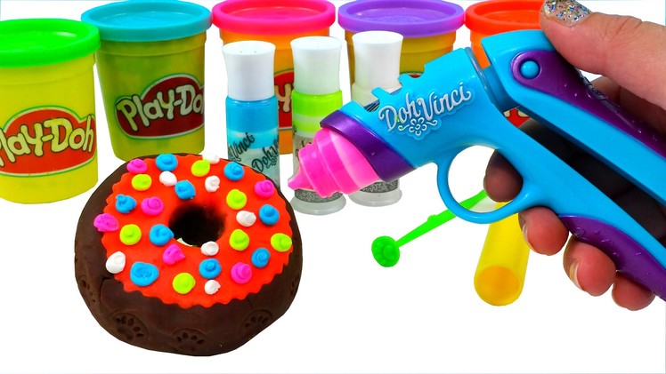 Play Doh Vinci How To Make Dippin Dots Donuts Surprise SpongeBob Hello Kitty Louie