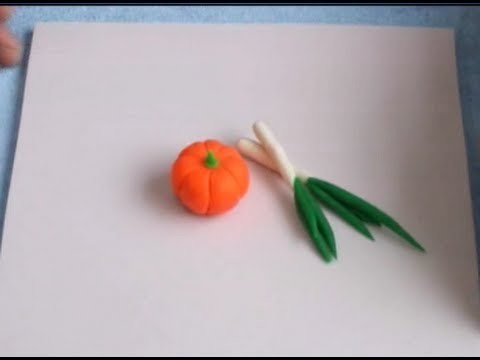 Play Dough Creations: Make Vegetable & Fruits -- Fresh Pumpkin Craft