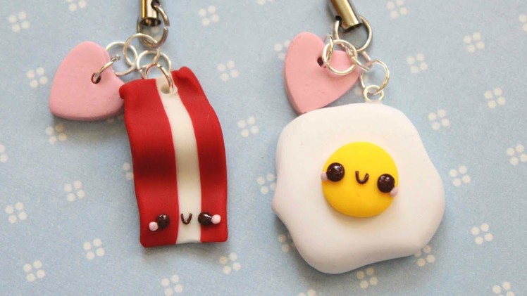 Polymer Clay Tutorial - Egg and Bacon Friendship Charms