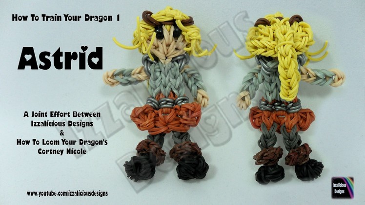 Rainbow Loom - Astrid from How To Train Your Dragon 1 - Action Figure.Charm - Gomitas