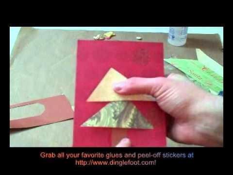 Retro Christmas Tree Handmade Card