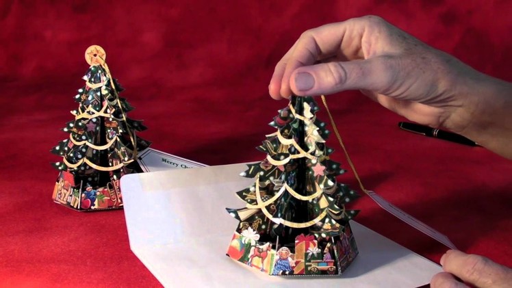 Traditional Pop-Up Christmas Tree Greeting Cards!