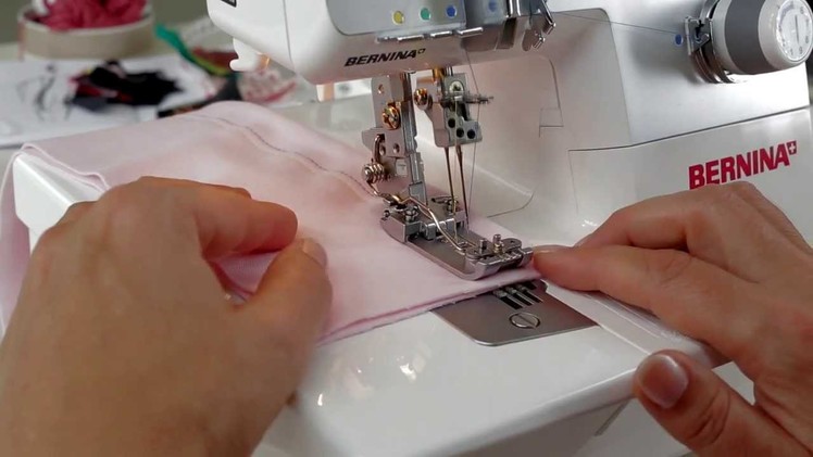 Tutorial: how to thread a cover stitch with the BERNINA overlocker. serger L 220