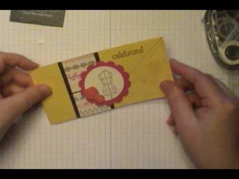 10 Minute Tuesday Video:  Stampin' Up! Sew Suite "V" Latch Card