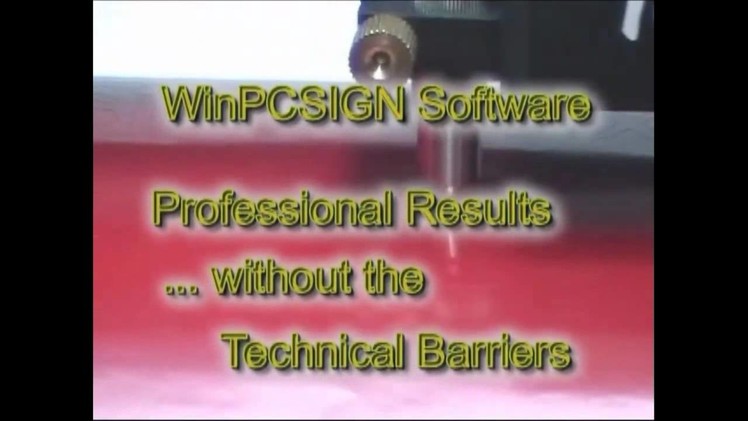 Cut a sign using a vinyl cutter and WinPCSIGN software
