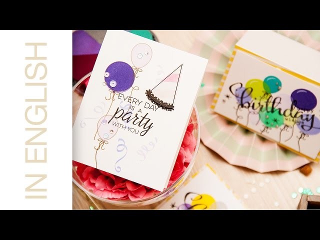 Easy stamped Party and Birthday themed cards! Card a Month #16