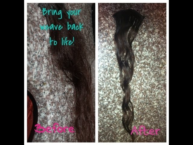 How I Bring My Virgin Brazilian Hair Weave.Extensions Back To Life! ❤