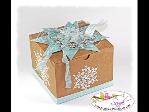 How to create the Festive Flurry Extra Large Gift Box from Stampin Up
