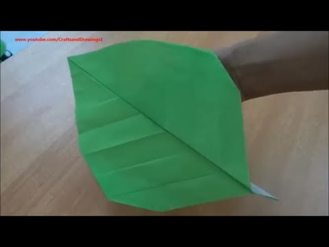 How to make a paper leaf easily