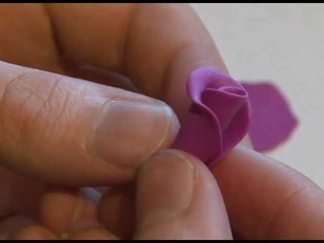 How to make a polymer clay flower. polymer clay tutorial