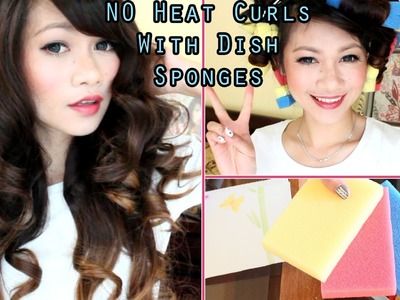 How To Make: Heat Free Hair Rollers With Dish Sponges