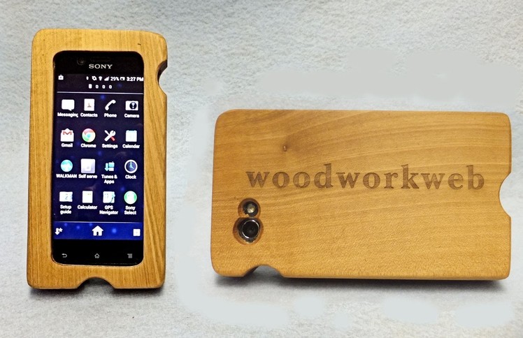 Make a Wooden iPhone or Smartphone Case - a woodworkweb woodworking video